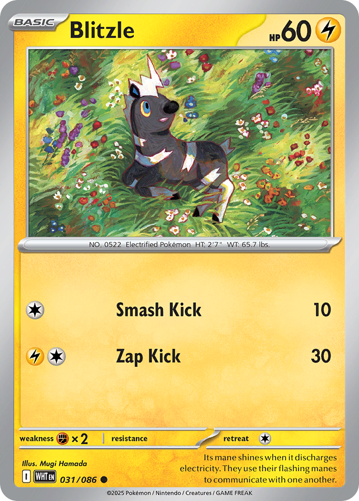 Blitzle – White Flare 031/086 Pokémon card