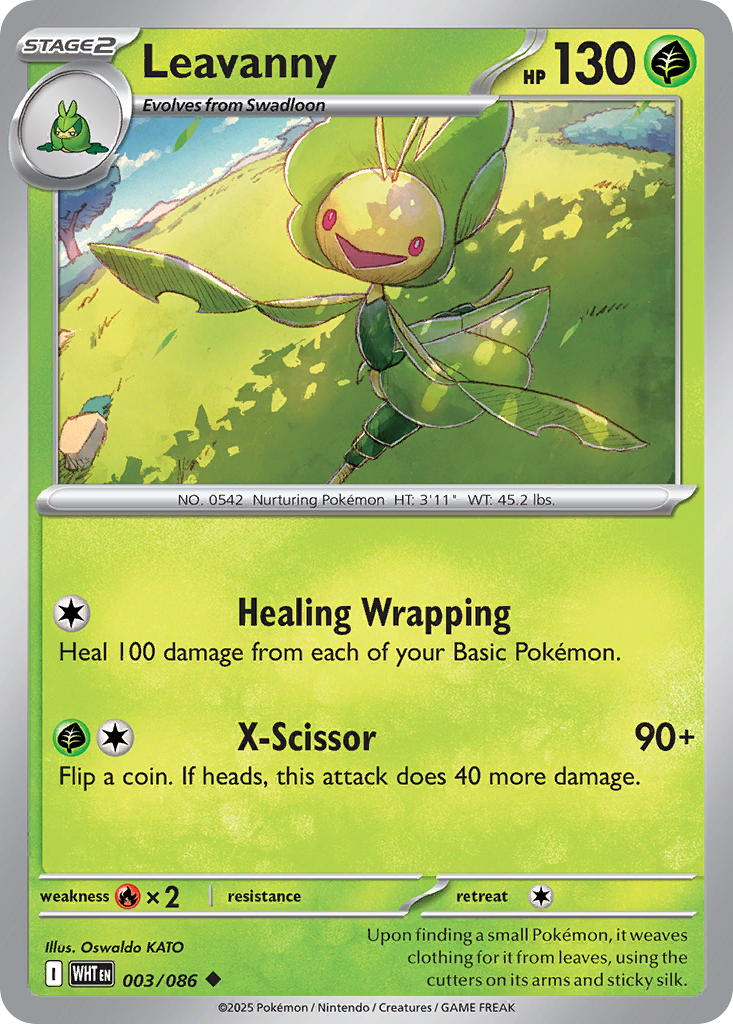 Leavanny – White Flare 003/086 Pokémon card