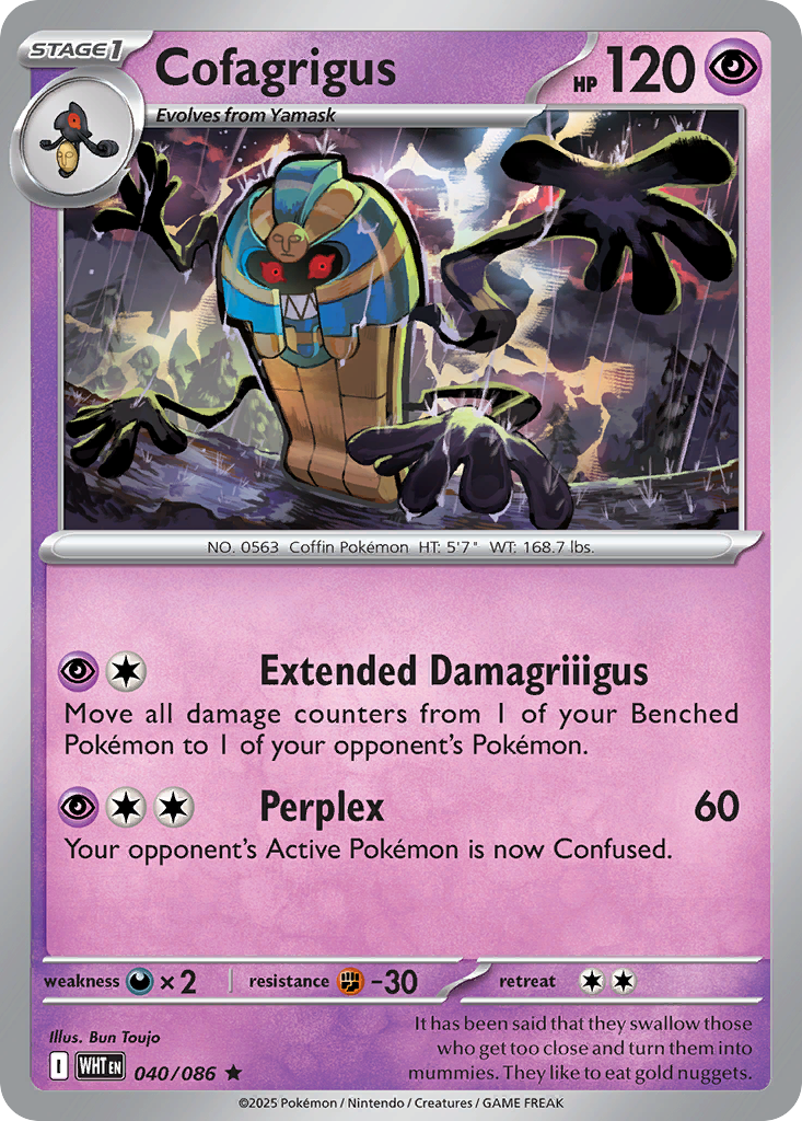 Cofagrigus – White Flare 040/086 Pokémon card