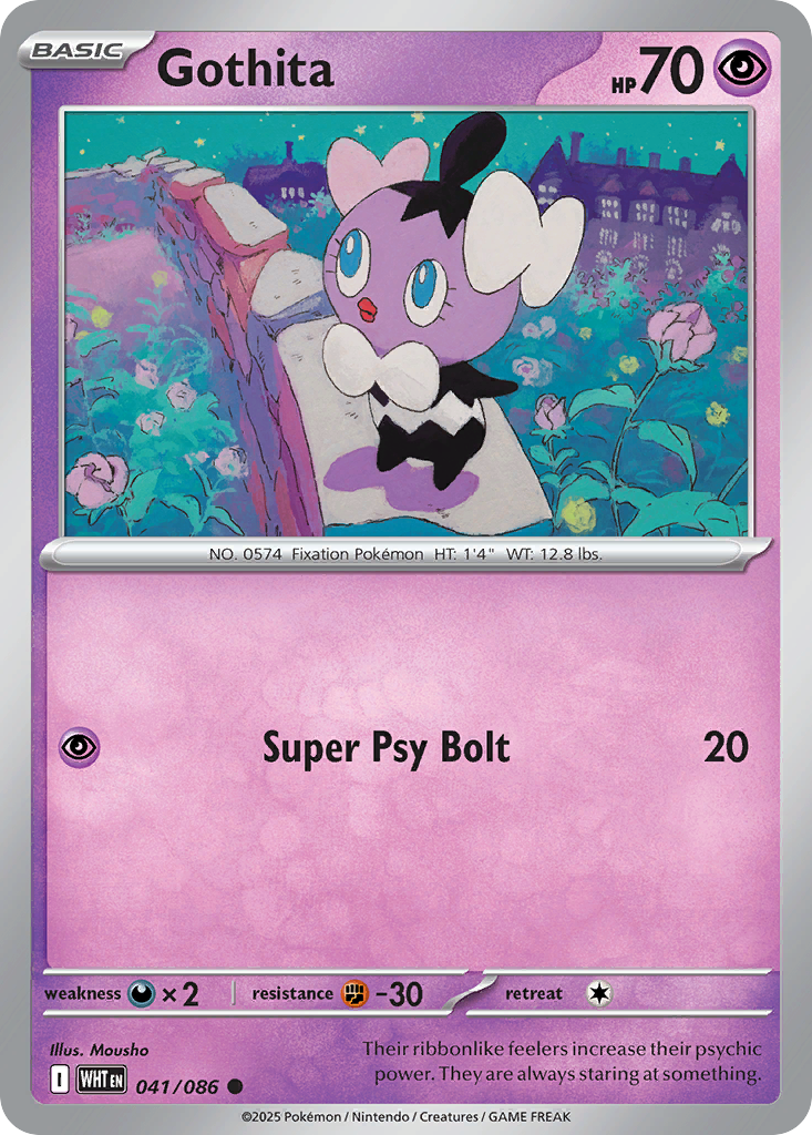 Gothita – White Flare 041/086 Pokémon card