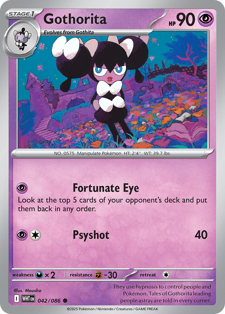 Gothorita – White Flare 042/086 Pokémon card