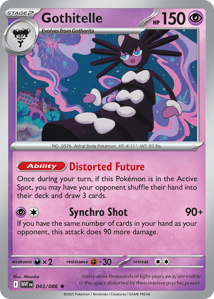 Gothitelle – White Flare 043/086 Pokémon card