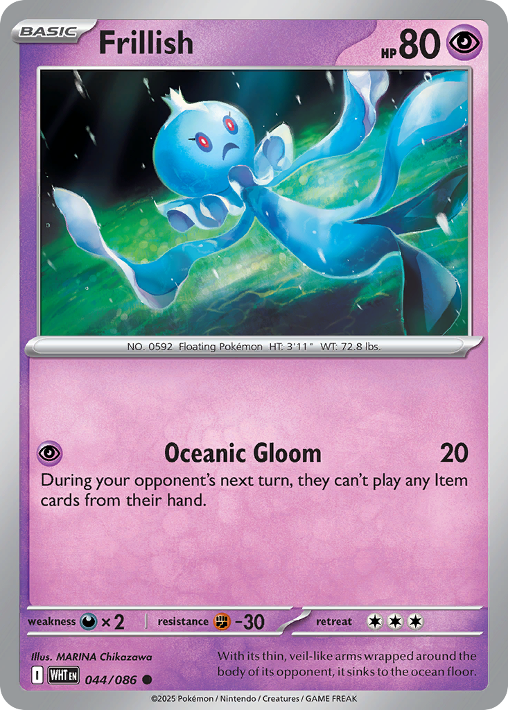Frillish – White Flare 044/086 Pokémon card