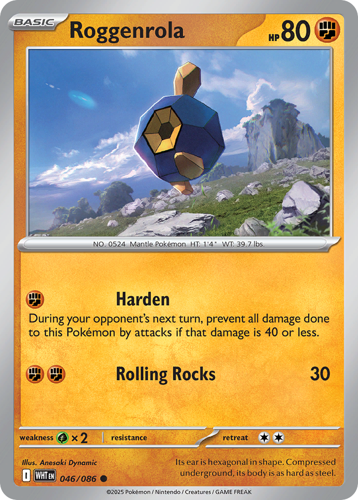 Roggenrola – White Flare 046/086 Pokémon card