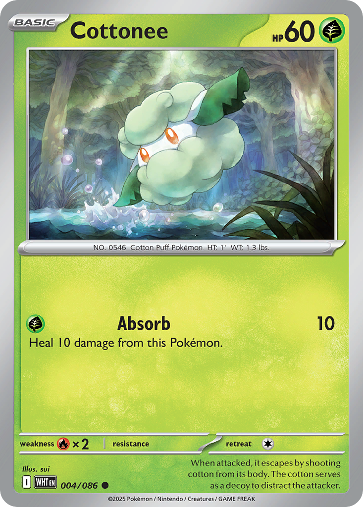 Cottonee – White Flare 004/086 Pokémon card