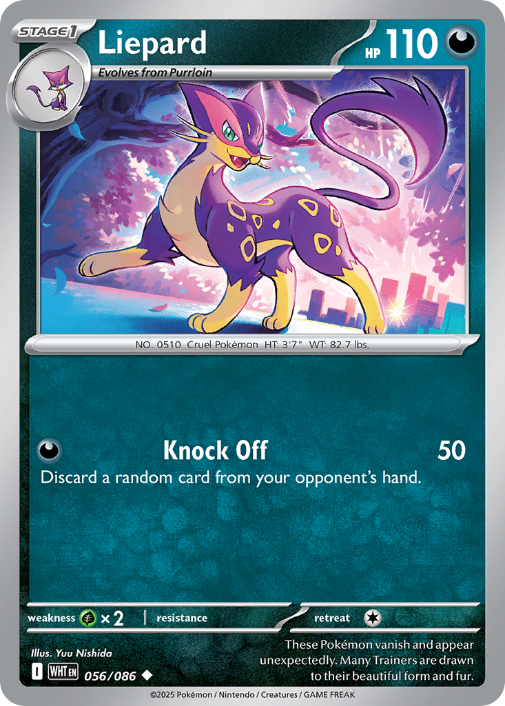 Liepard – White Flare 056/086 Pokémon card