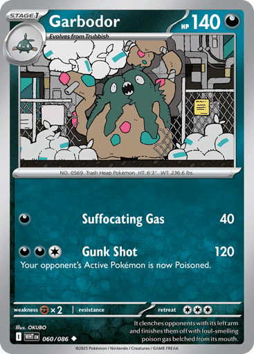 Garbodor - White Flare 60