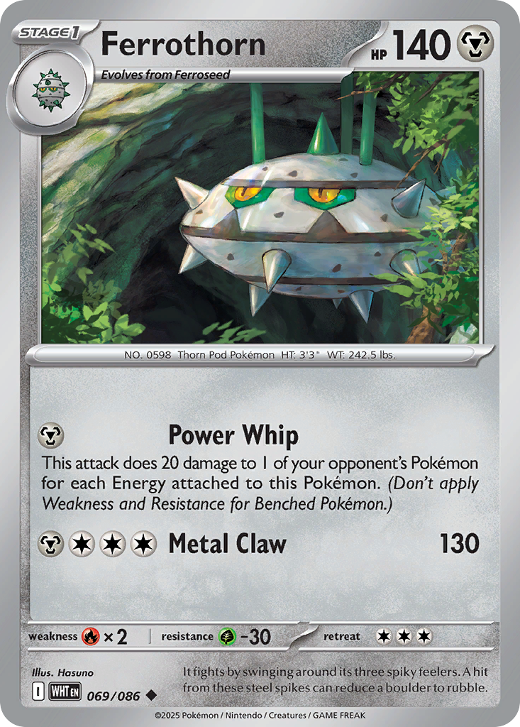 Ferrothorn – White Flare 069/086 Pokémon card