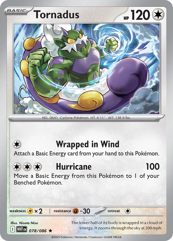 Tornadus – White Flare 078/086 Pokémon card