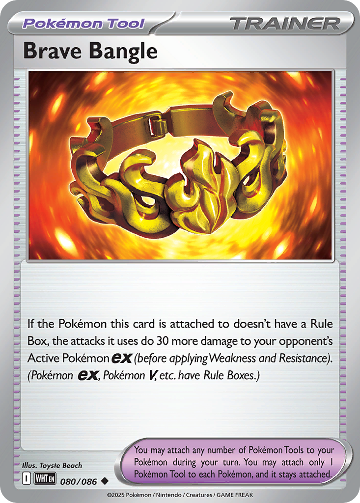 Brave Bangle – White Flare 080/086 Pokémon card