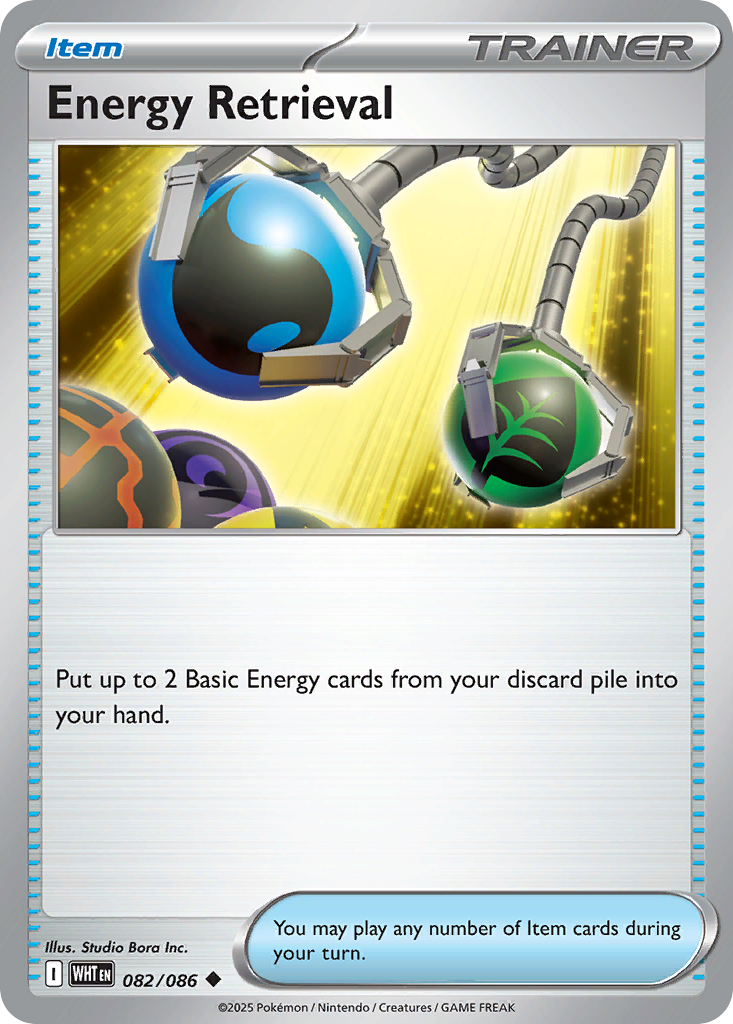 Energy Retrieval – White Flare 082/086 Pokémon card
