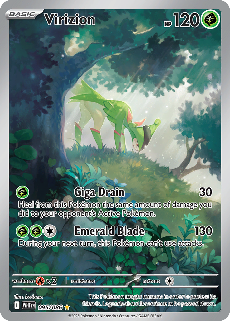 Virizion – White Flare 095/086 Pokémon card