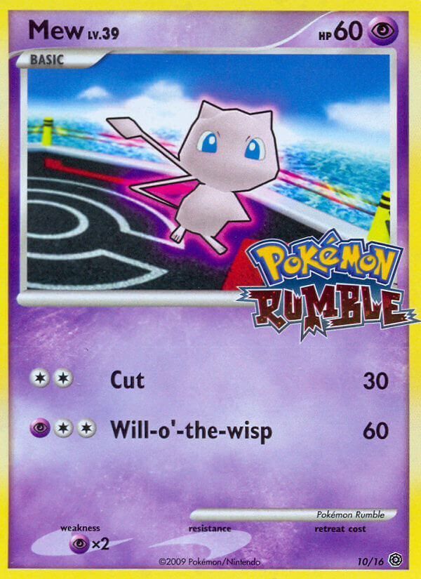 Mew – Pokémon Rumble 10/16 Pokémon card
