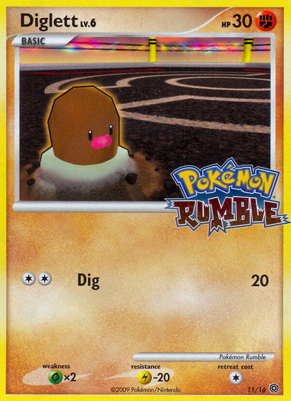 Diglett – Pokémon Rumble 11/16 Pokémon card
