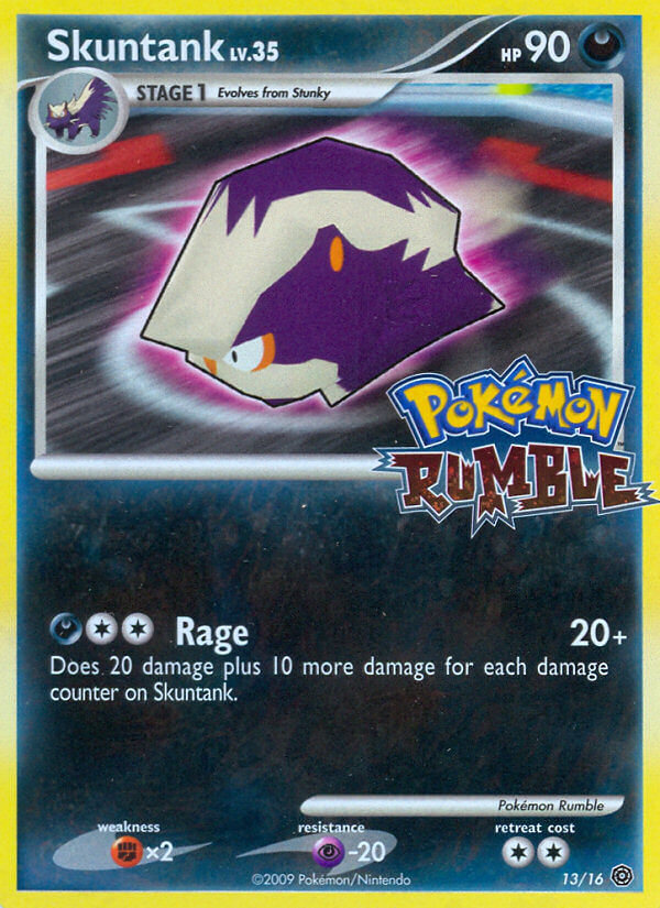 Skuntank – Pokémon Rumble 13/16 Pokémon card