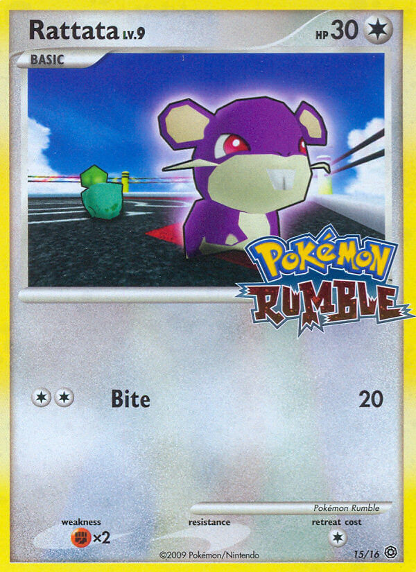 Rattata – Pokémon Rumble 15/16 Pokémon card
