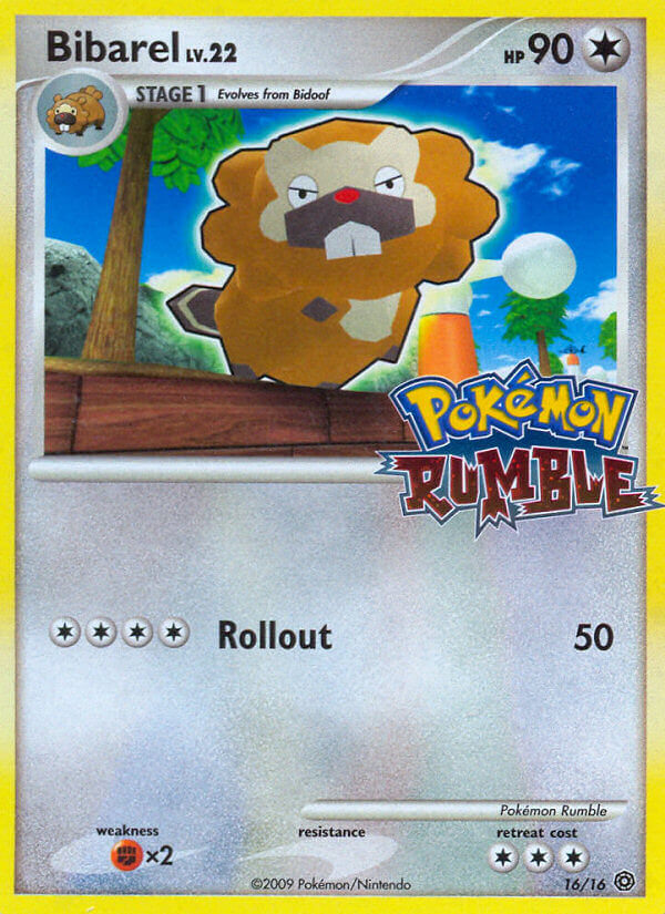 Bibarel – Pokémon Rumble 16/16 Pokémon card