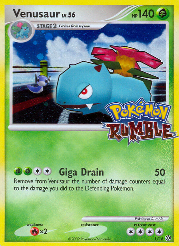 Venusaur – Pokémon Rumble 1/16 Pokémon card