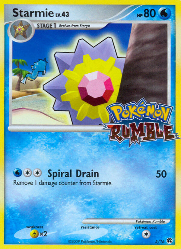 Starmie – Pokémon Rumble 5/16 Pokémon card