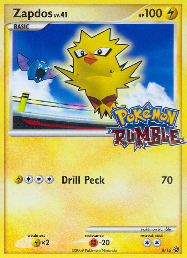 Zapdos – Pokémon Rumble 8/16 Pokémon card