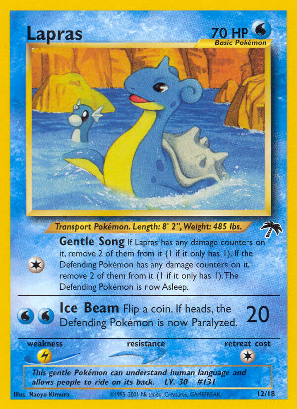 Lapras – Southern Islands 12/18 Pokémon card