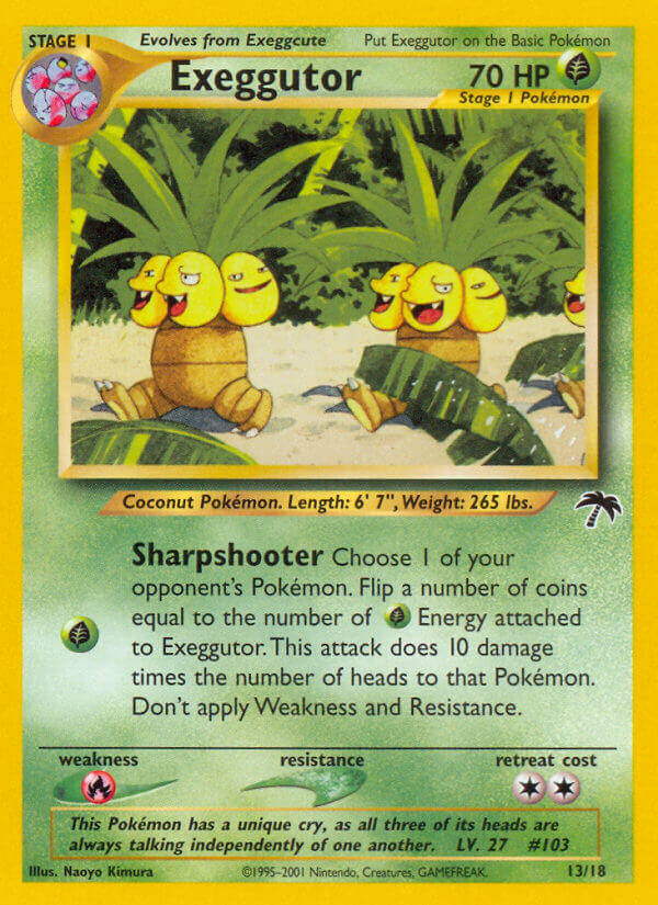 Exeggutor – Southern Islands 13/18 Pokémon card