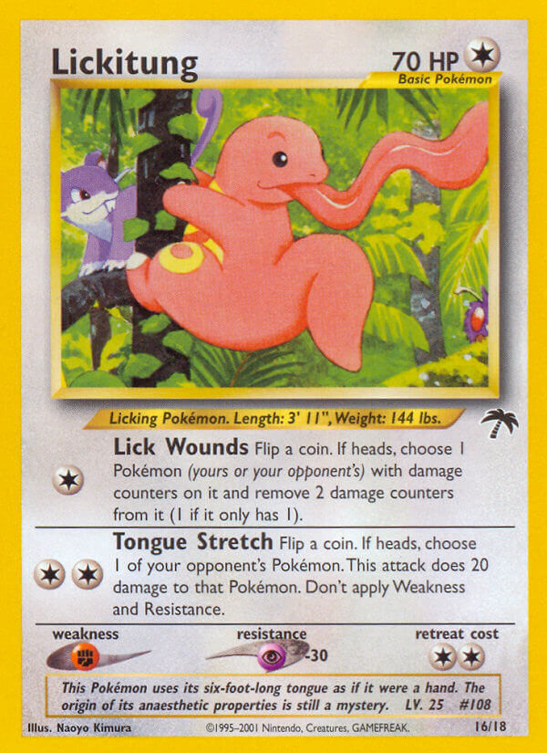Lickitung – Southern Islands 16/18 Pokémon card