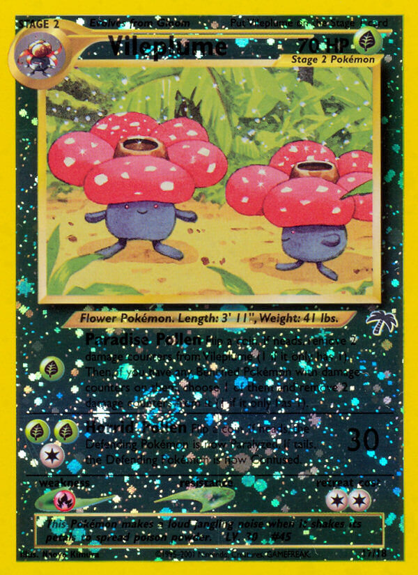 Vileplume – Southern Islands 17/18 Pokémon card