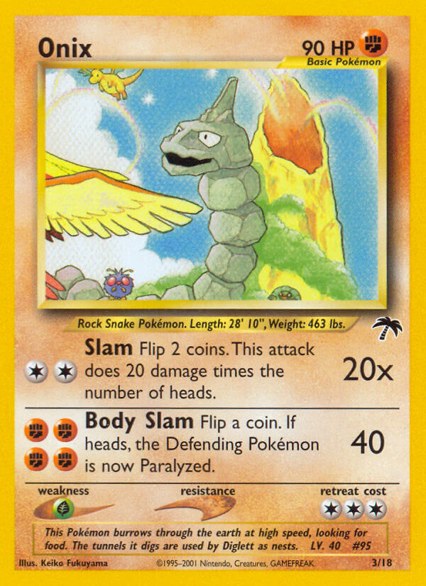 Onix – Southern Islands 3/18 Pokémon card