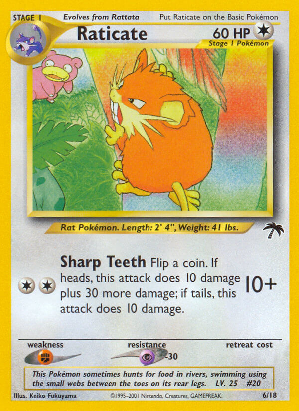 Raticate – Southern Islands 6/18 Pokémon card