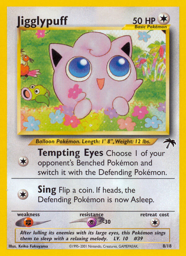 Jigglypuff – Southern Islands 8/18 Pokémon card