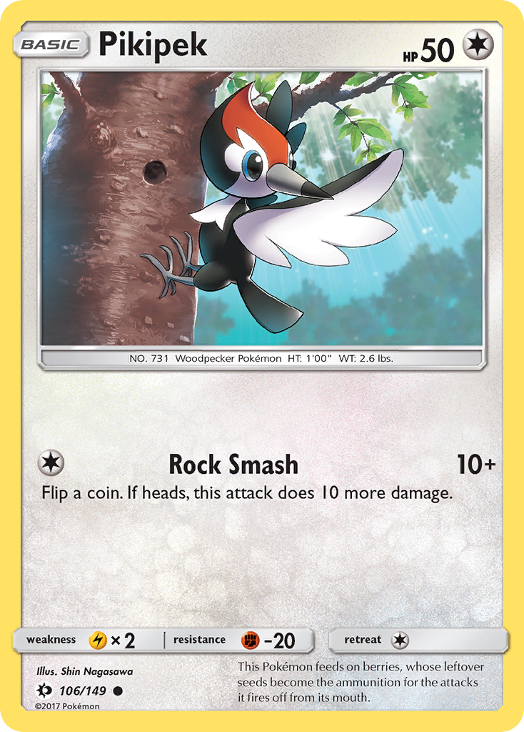 Pikipek – Sun & Moon 106/149 Pokémon card