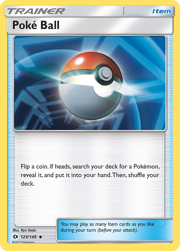 Poké Ball – Sun & Moon 125/149 Pokémon card