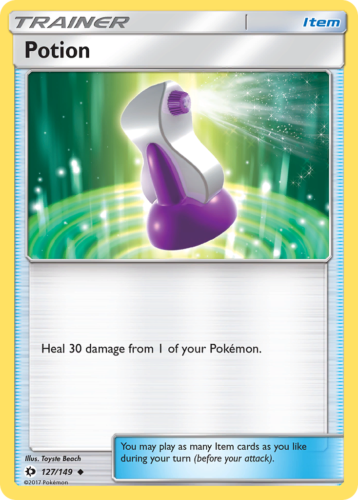 Potion – Sun & Moon 127/149 Pokémon card