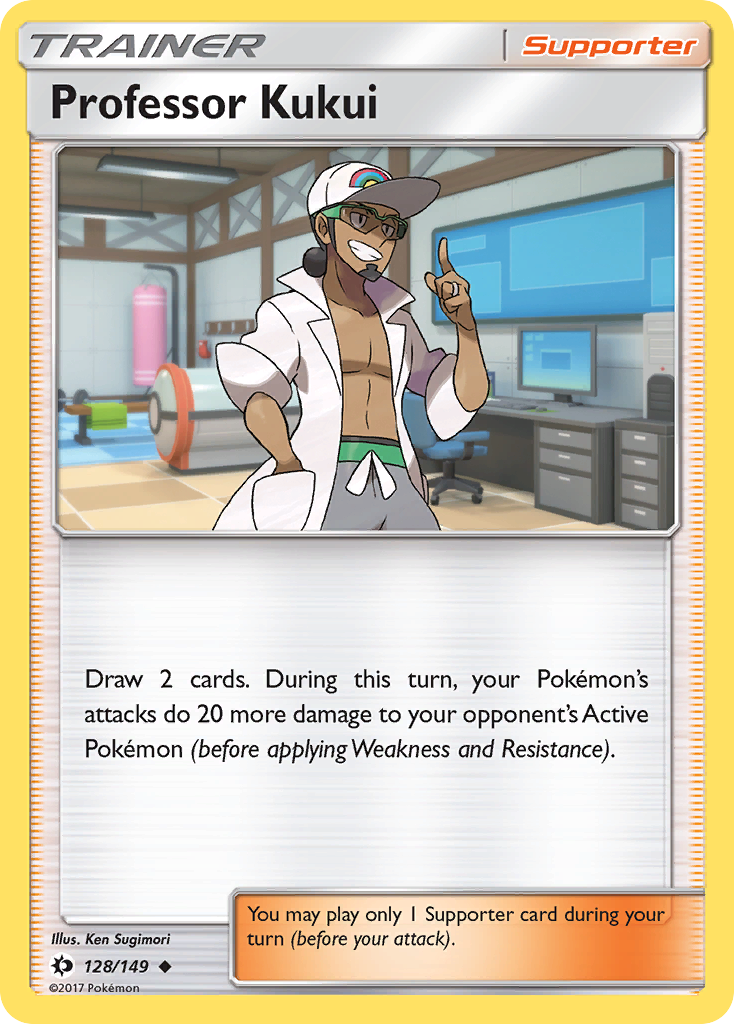 Professor Kukui – Sun & Moon 128/149 Pokémon card