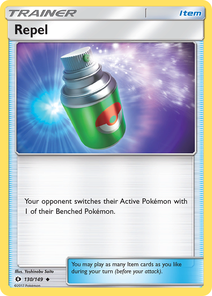 Repel – Sun & Moon 130/149 Pokémon card