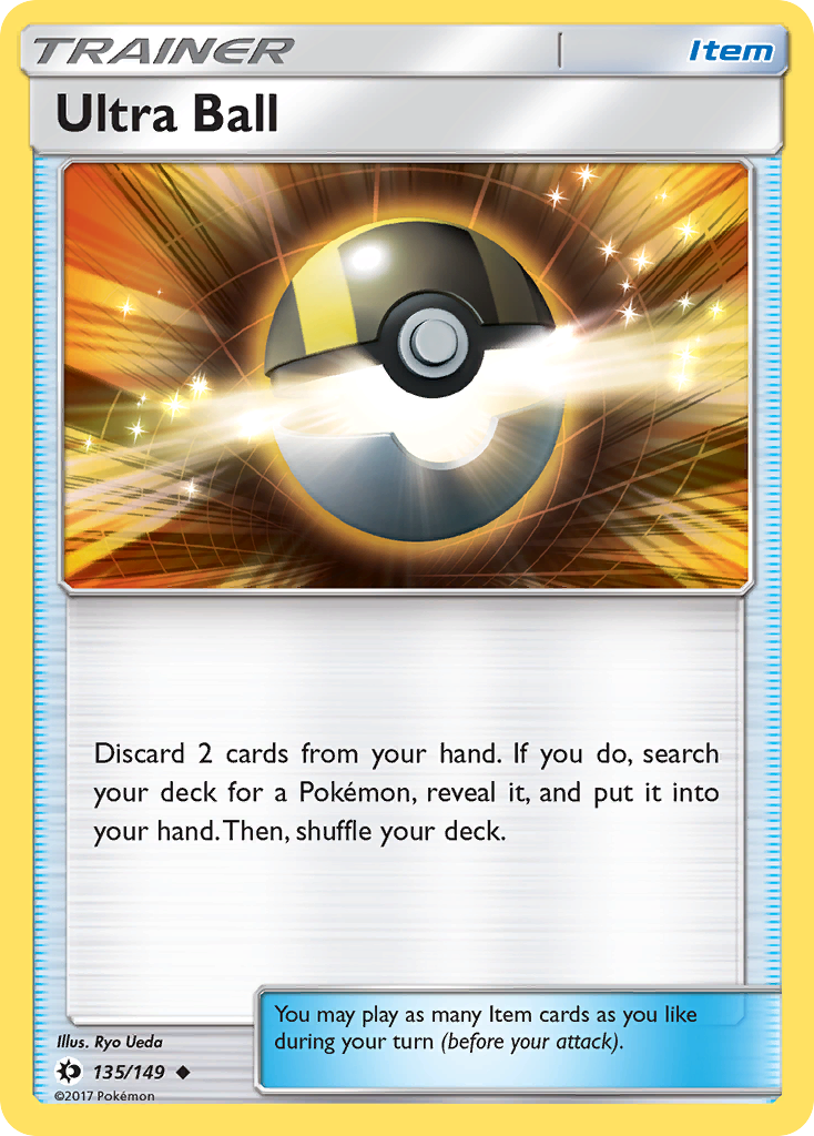 Ultra Ball – Sun & Moon 135/149 Pokémon card