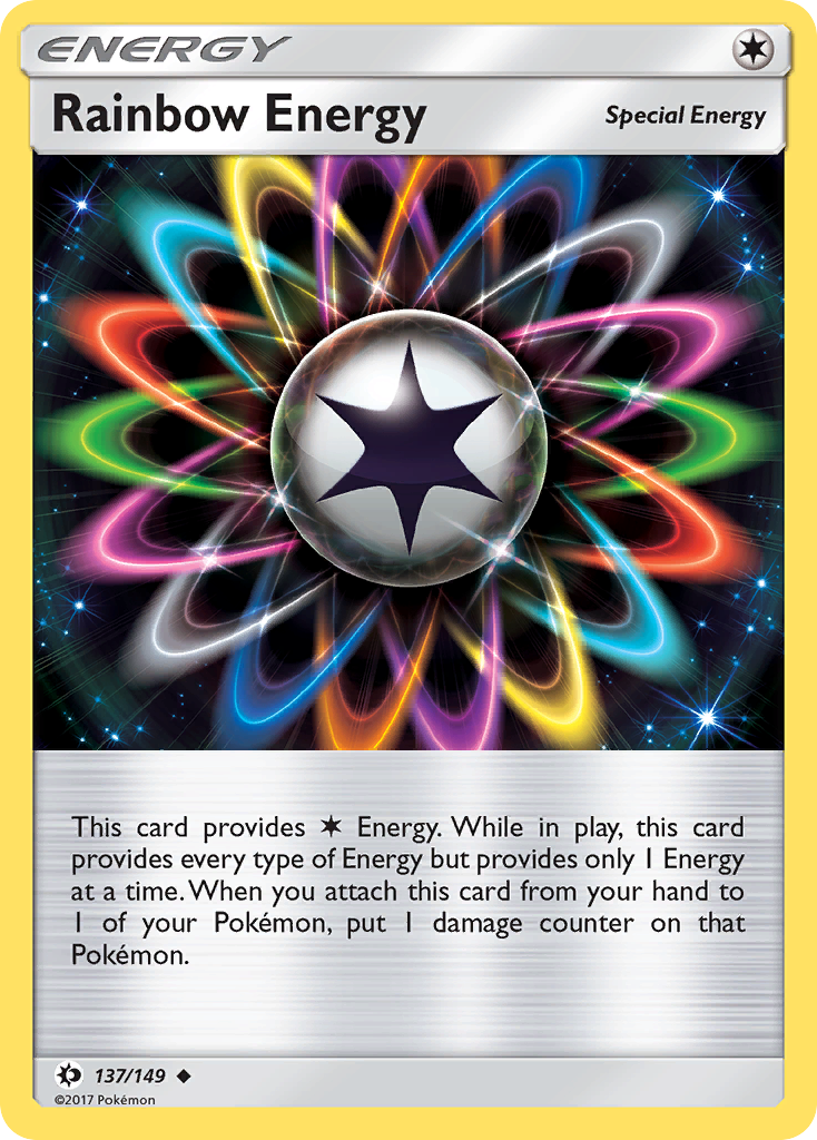 Rainbow Energy – Sun & Moon 137/149 Pokémon card