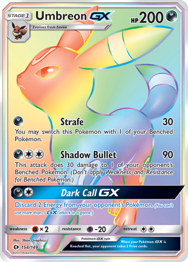 Umbreon-GX - Sun & Moon 154