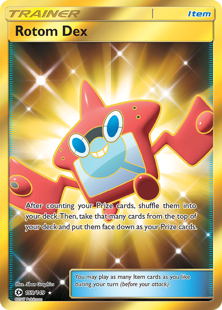 Rotom Dex – Sun & Moon 159/149 Pokémon card