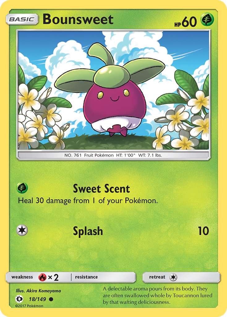 Bounsweet – Sun & Moon 18/149 Pokémon card