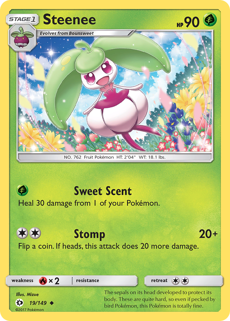 Steenee – Sun & Moon 19/149 Pokémon card