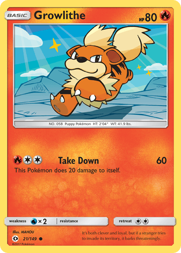 Growlithe - Sun & Moon 21