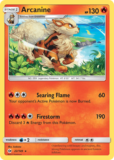 Arcanine - Sun & Moon 22