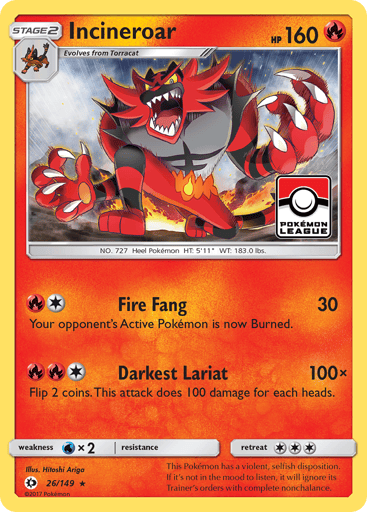 Incineroar - Sun & Moon 26