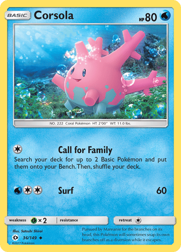 Corsola - Sun & Moon 36