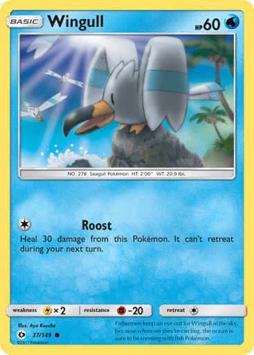 Wingull - Sun & Moon 37