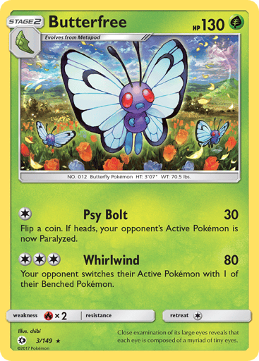 Butterfree - Sun & Moon 3