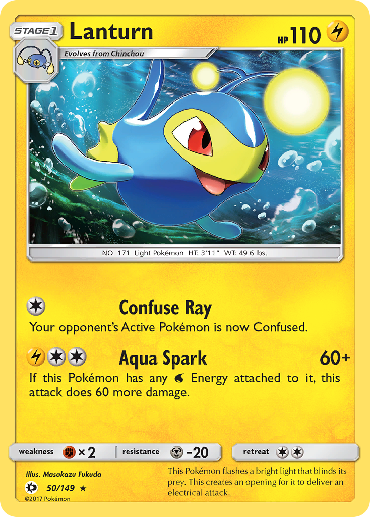 Lanturn – Sun & Moon 50/149 Pokémon card