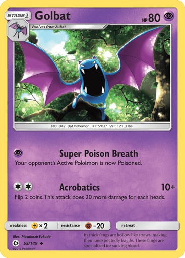 Golbat - Sun & Moon 55